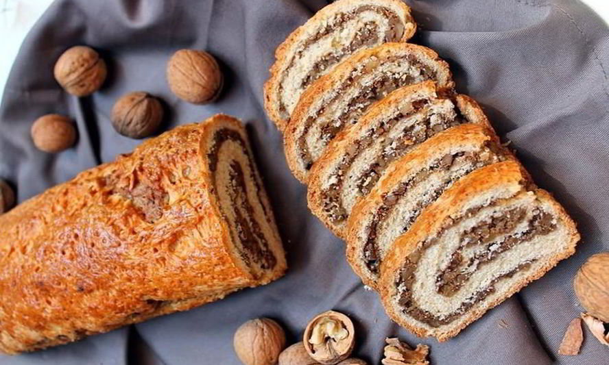 Рецепт рулета с грецкими орехами