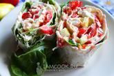 Рулет с овощами