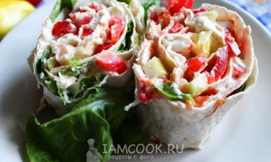 Рецепт рулета с овощами