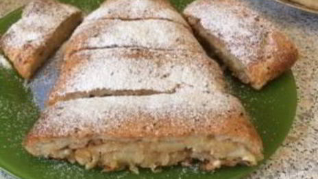 рулет с яблоками без яиц