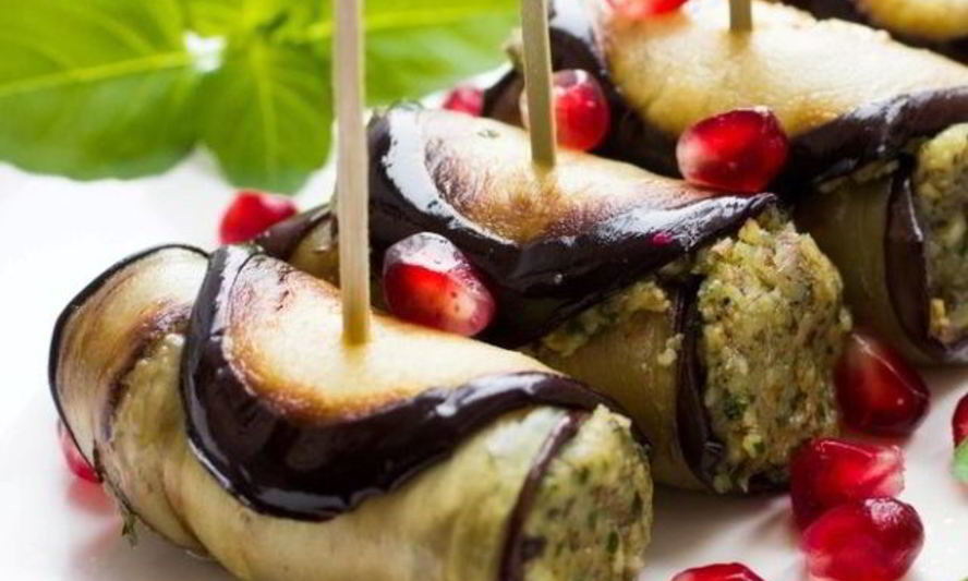 Рецепт рулетиков из баклажанов с чесноком и майонезом