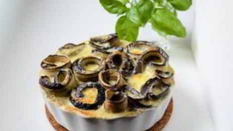 рулетики из баклажанов с сыром