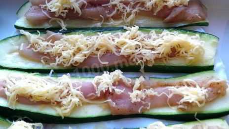 рулетики из кабачков с куриным мясом