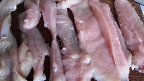 рулетики из кабачков с куриным мясом