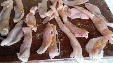 рулетики из кабачков с куриным мясом