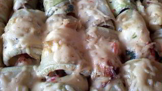 Рулетики из кабачков