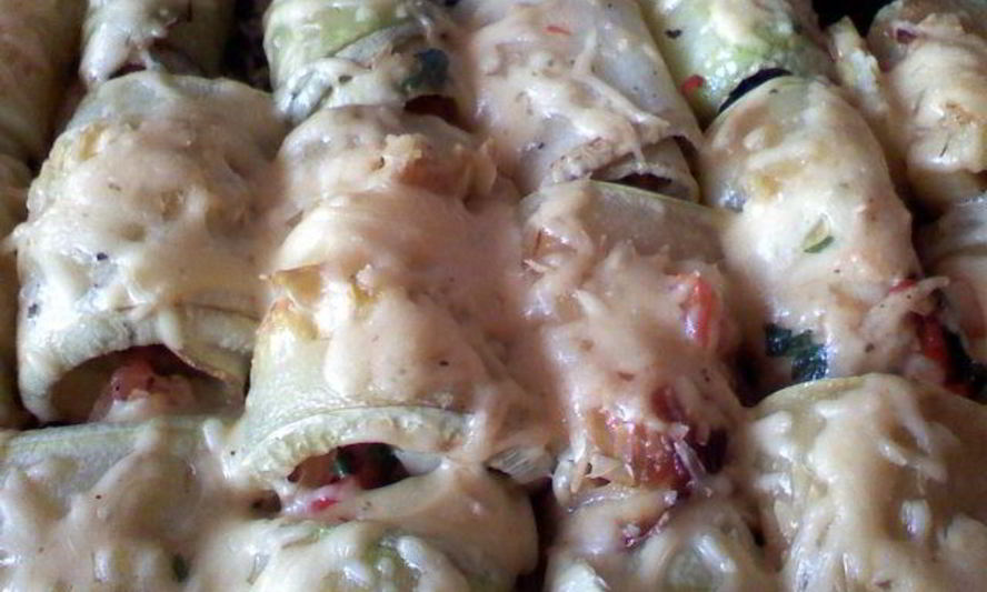 Рецепт рулетиков из кабачков