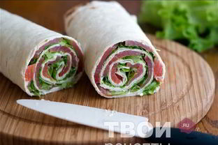 Рулетики с семгой