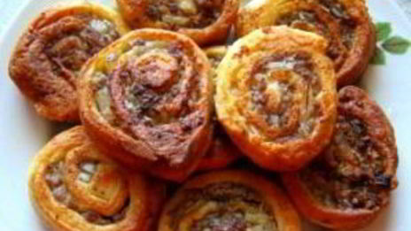 творожный рулет с фаршем