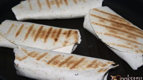 домашняя шаурма с курицей