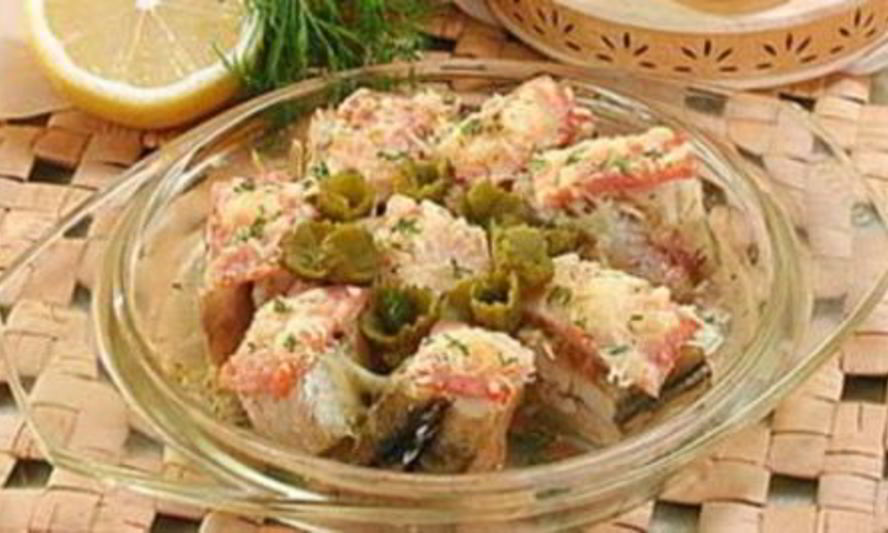 Рецепт скандинавской закуски из рыбы и сыра