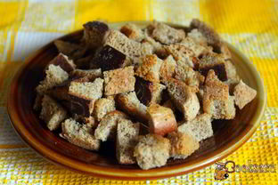 Ароматные ржаные сухарики