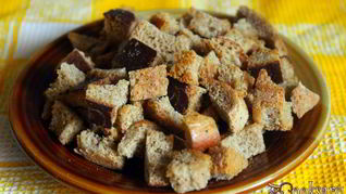 Ароматные ржаные сухарики