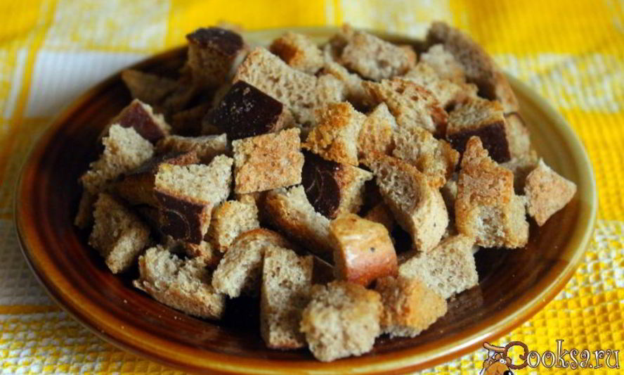 Рецепт ароматных ржаных сухариков