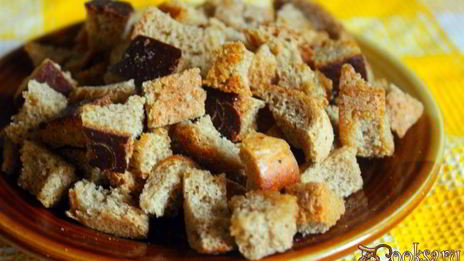 ароматные ржаные сухарики