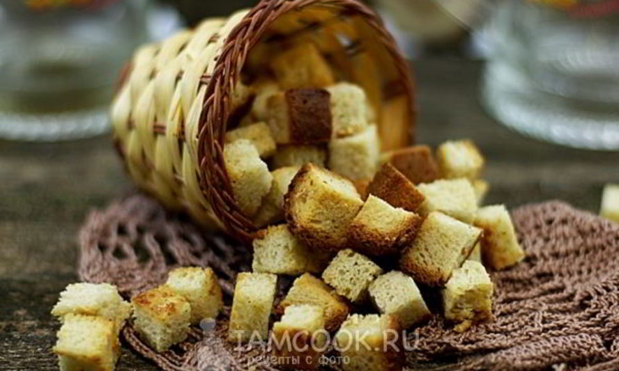 Рецепт сухариков чесночных