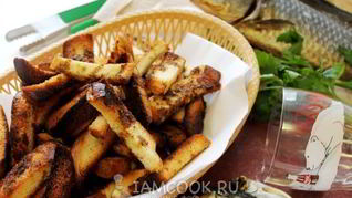 Сухарики к пиву с куркумой и пряными травами