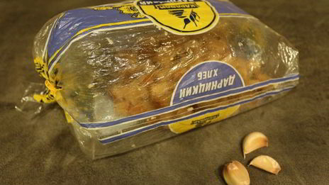 сухарики с чесноком