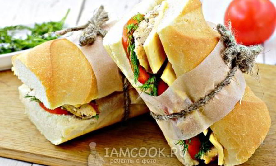 Рецепт сэндвича с курицей