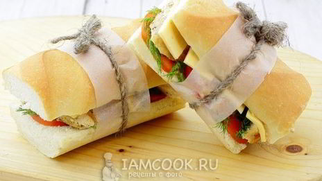 сэндвич с курицей