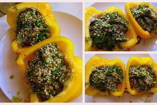 Сыроедные фаршированные перцы