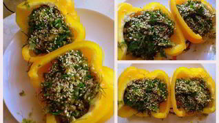 Сыроедные фаршированные перцы