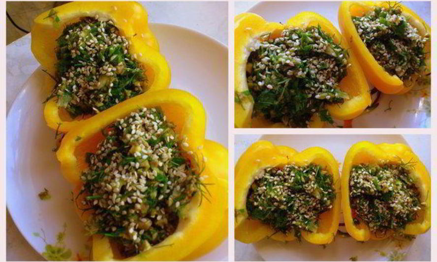 Рецепт сыроедных фаршированных перцев