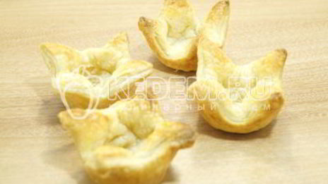 тарталетки из слоеного теста