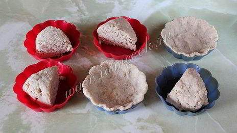 тарталетки с печенью трески