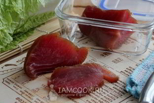 Тунец маринованный