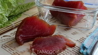 Тунец маринованный