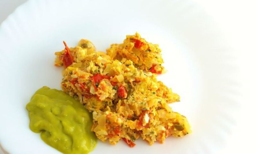 Рецепт яичницы с помидорами