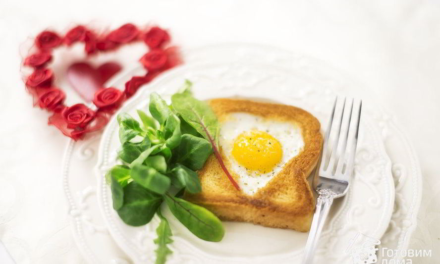 Рецепт яичницы в хлебе