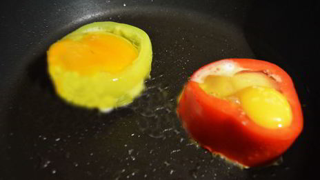 яичница в перце