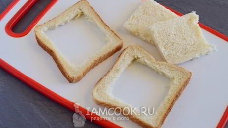 яйцо в хлебе в духовке