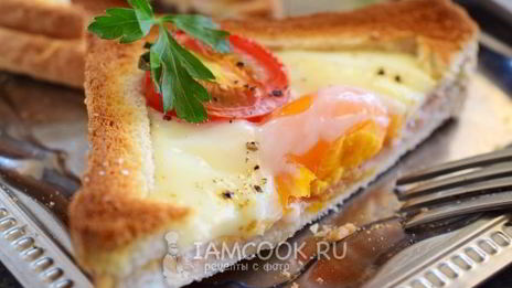 яйцо в хлебе в духовке