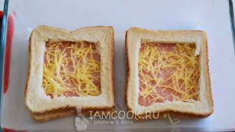 яйцо в хлебе в духовке