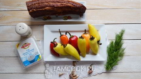 закуска из болгарского перца в беконе