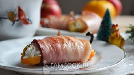 закуска из болгарского перца в беконе