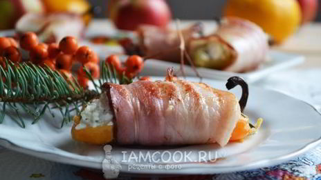 закуска из болгарского перца в беконе