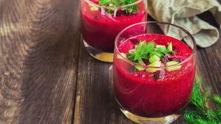 Закуска из свеклы и гороха