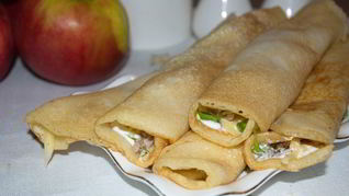 Закуска с блинами