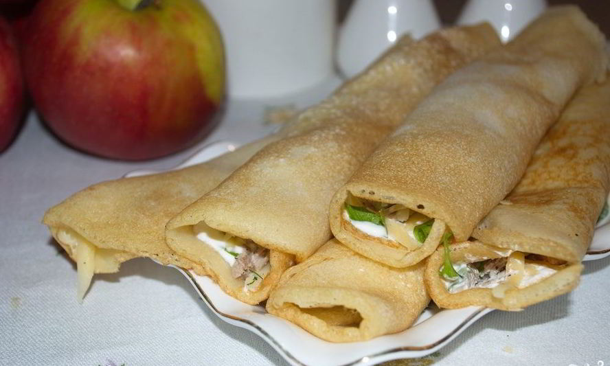 Рецепт закуски с блинами