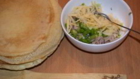 закуска с блинами