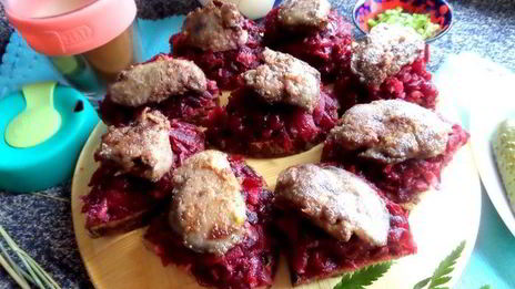 закуска свекольная с печенью