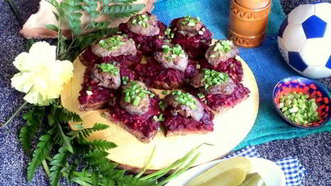 закуска свекольная с печенью