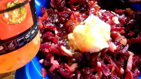 закуска свекольная с печенью