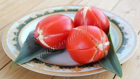 закуска тюльпаны из помидоров