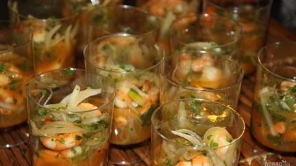 Закуски с креветками